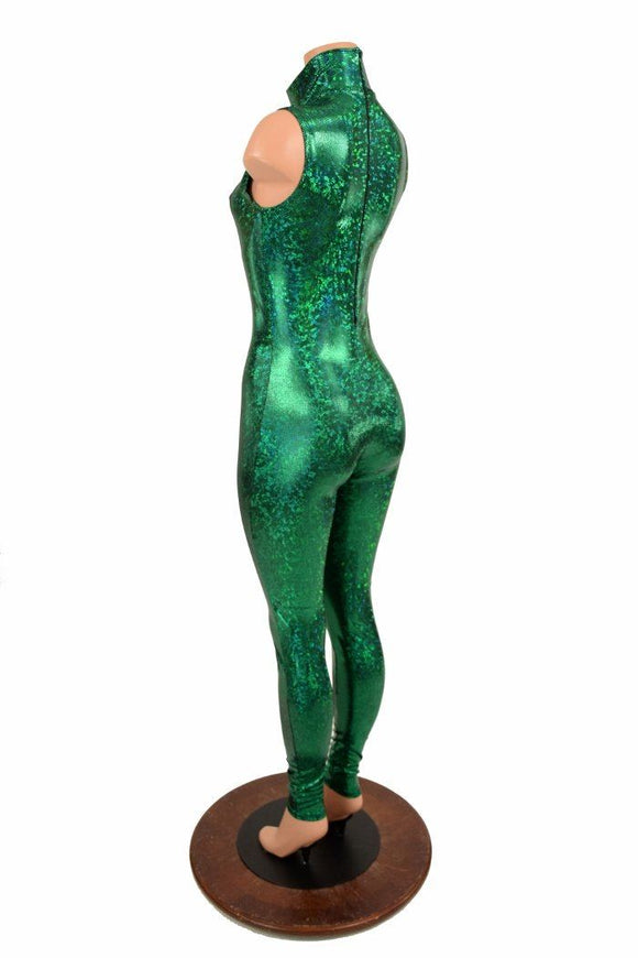Green Kaleidoscope Turtle Neck Catsuit - Coquetry Clothing