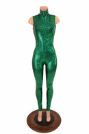 Green Kaleidoscope Turtle Neck Catsuit - Coquetry Clothing