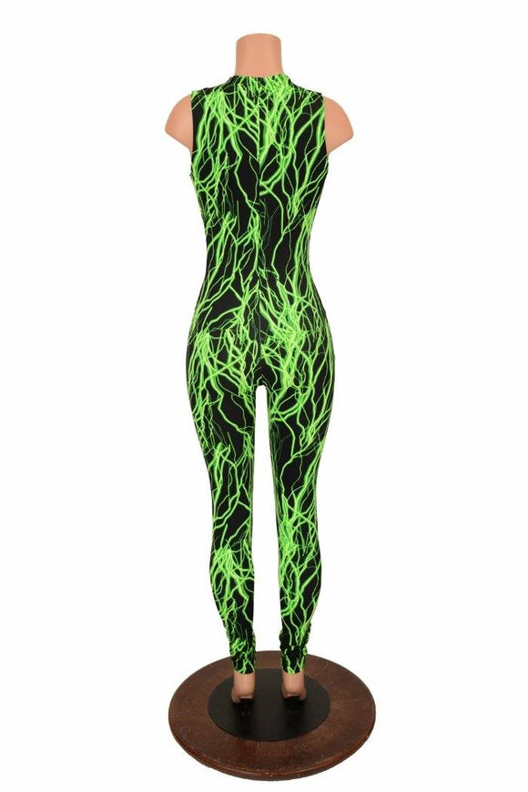 Green Lightning Catsuit - Coquetry Clothing