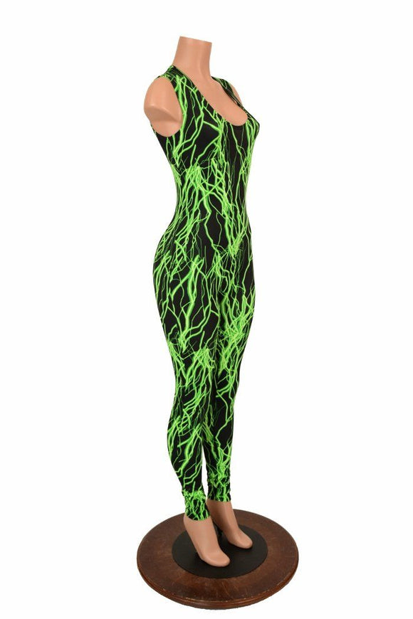 Green Lightning Catsuit - Coquetry Clothing