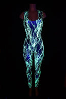 Green Lightning Catsuit - Coquetry Clothing