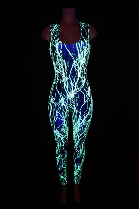 Green Lightning Catsuit - Coquetry Clothing