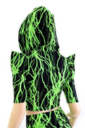 Green Lightning Crop & Leggings Set - 3