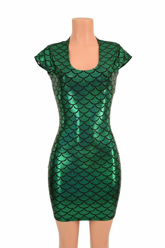 Green Mermaid Bodycon Dress - Coquetry Clothing