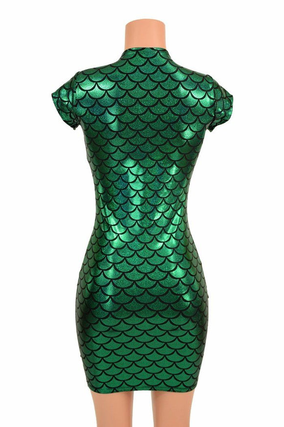 Green Mermaid Bodycon Dress - Coquetry Clothing