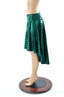 Green Mermaid Hi - Lo Skater Skirt - Coquetry Clothing