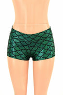 Green Mermaid Lowrise Shorts - Coquetry Clothing