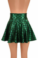 Green Mermaid Mini Rave Skirt - Coquetry Clothing