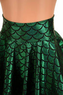Green Mermaid Mini Rave Skirt - Coquetry Clothing