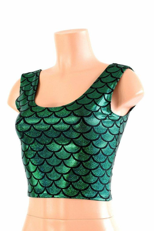 Green Mermaid Tank Crop - 3