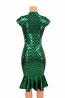 Green Mermaid Wiggle Dress - Coquetry Clothing