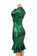 Green Mermaid Wiggle Dress - Coquetry Clothing