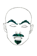 Green "Rugged" Facial Fashion Kit - Coquetry Clothing