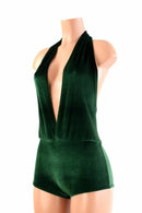 Green Velvet Josie Romper - Coquetry Clothing
