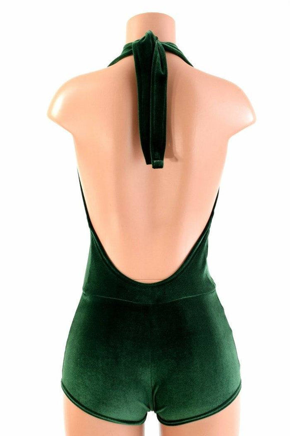 Green Velvet Josie Romper - Coquetry Clothing
