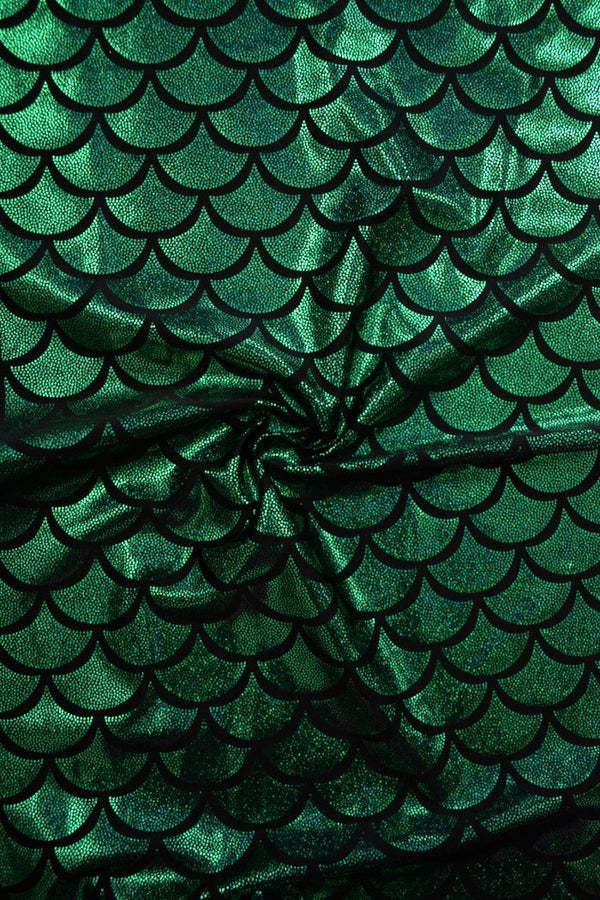 Green Dragon Scale Fabric - 2