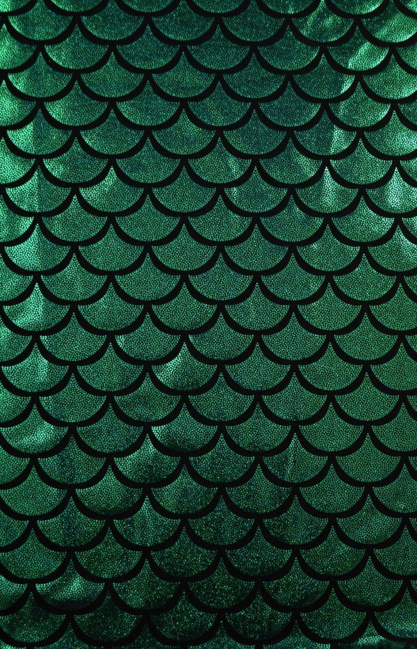 Green Dragon Scale Fabric - 1