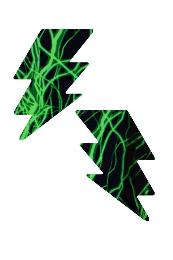 Green Lighting Bolt Pasties - 1