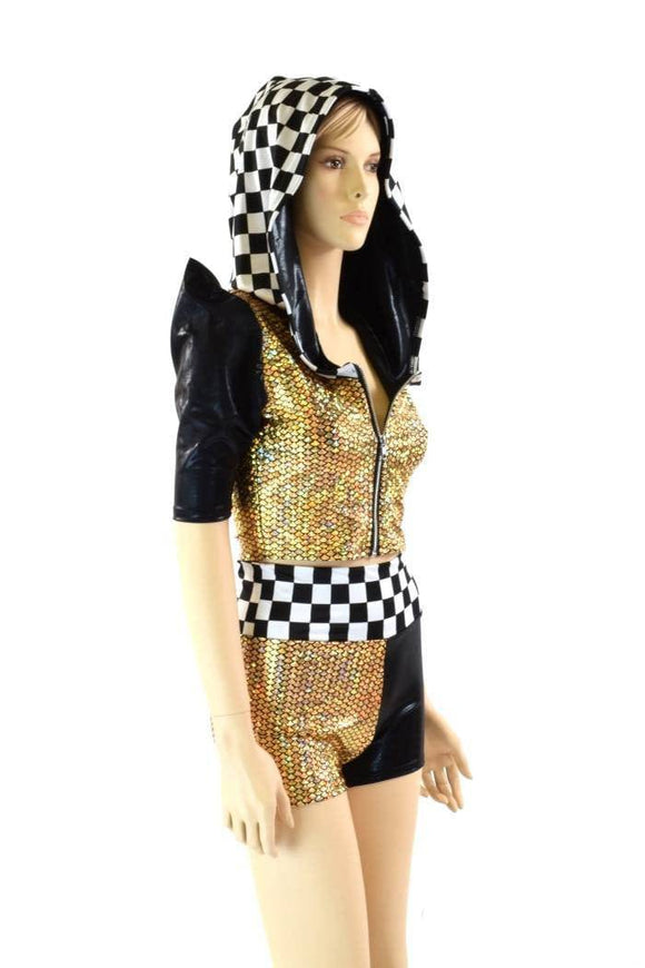Grid Girl Crop & Shorts Set - Coquetry Clothing