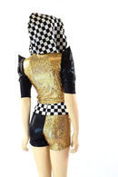 Grid Girl Crop & Shorts Set - Coquetry Clothing