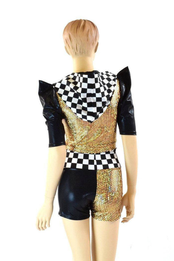 Grid Girl Crop & Shorts Set - Coquetry Clothing