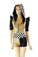 Grid Girl Crop & Shorts Set - Coquetry Clothing