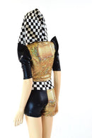 Grid Girl Crop & Shorts Set - Coquetry Clothing