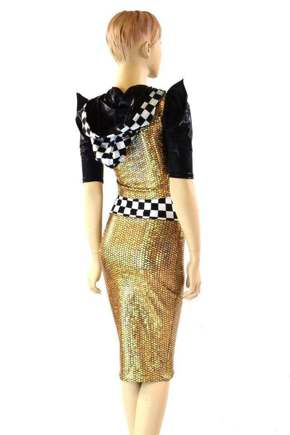 Grid Girl Pencil Skirt & Crop Set - Coquetry Clothing