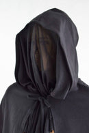 Grim Reaper Cape with Mesh Face Obscurer - Coquetry Clothing