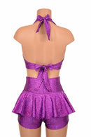 Halter & Ruffle Rump Shorts Set - Coquetry Clothing