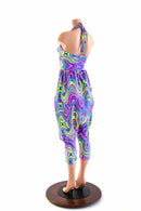 Halter Top Drop Crotch Harem Jumpsuit - Coquetry Clothing