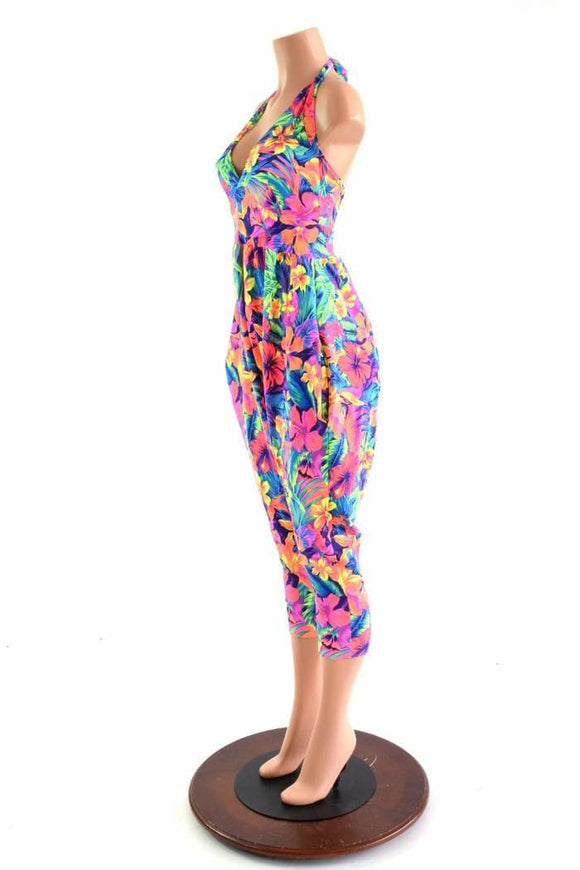 Halter Top Drop Crotch Harem Jumpsuit - Coquetry Clothing