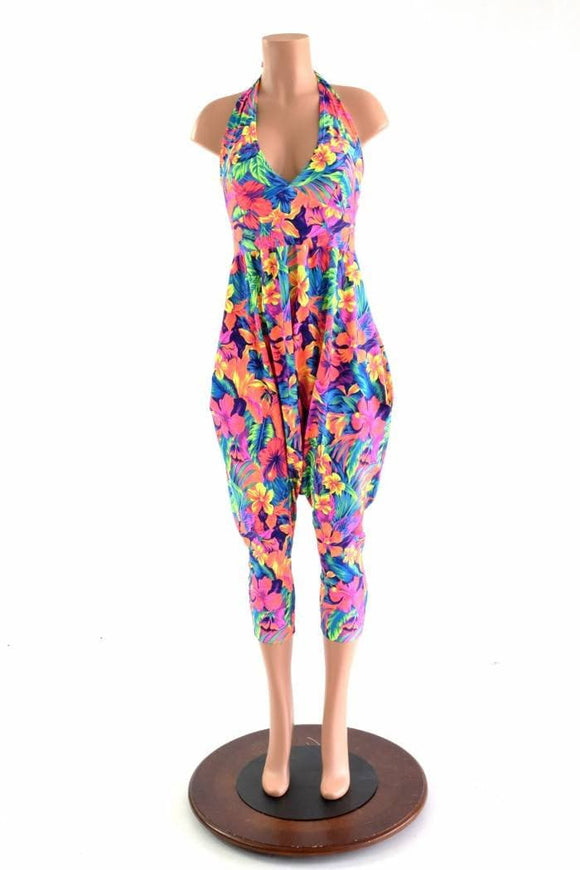 Halter Top Drop Crotch Harem Jumpsuit - Coquetry Clothing