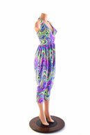 Halter Top Drop Crotch Harem Jumpsuit - Coquetry Clothing