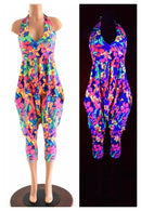 Halter Top Drop Crotch Harem Jumpsuit - Coquetry Clothing