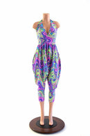 Halter Top Drop Crotch Harem Jumpsuit - Coquetry Clothing