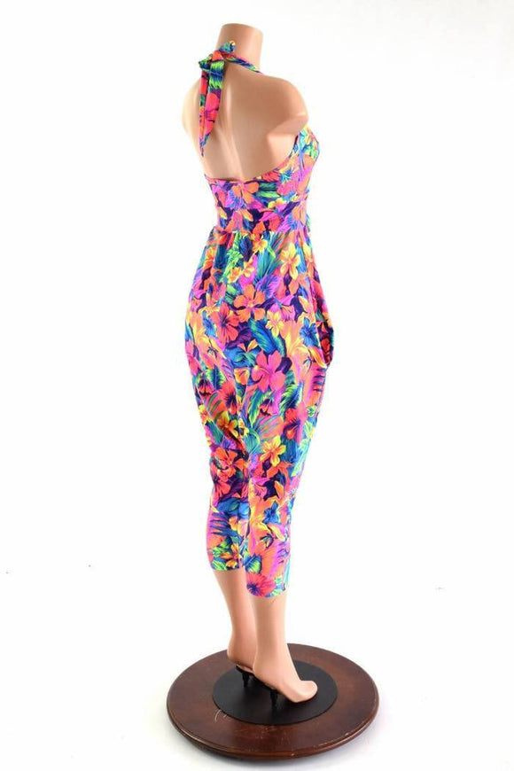 Halter Top Drop Crotch Harem Jumpsuit - Coquetry Clothing