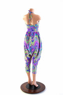 Halter Top Drop Crotch Harem Jumpsuit - 2