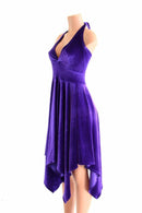 Handkerchief Hemline Halter Dress - Coquetry Clothing