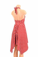 Handkerchief Hemline Halter Dress - Coquetry Clothing