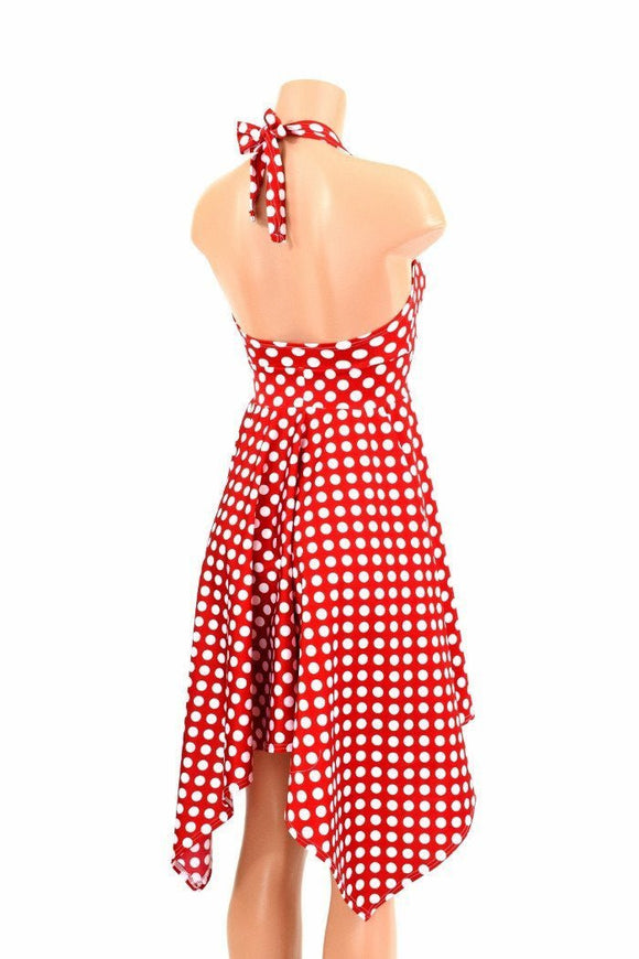 Handkerchief Hemline Halter Dress - Coquetry Clothing