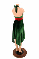 Handkerchief Hemline Halter Dress - Coquetry Clothing