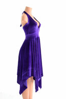 Handkerchief Hemline Halter Dress - Coquetry Clothing