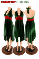 Handkerchief Hemline Halter Dress - Coquetry Clothing