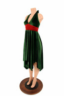 Handkerchief Hemline Halter Dress - Coquetry Clothing