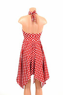 Handkerchief Hemline Halter Dress - Coquetry Clothing