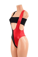 Harlequin Brazilian Back Suspender Romper (top sold separately) - Coquetry Clothing