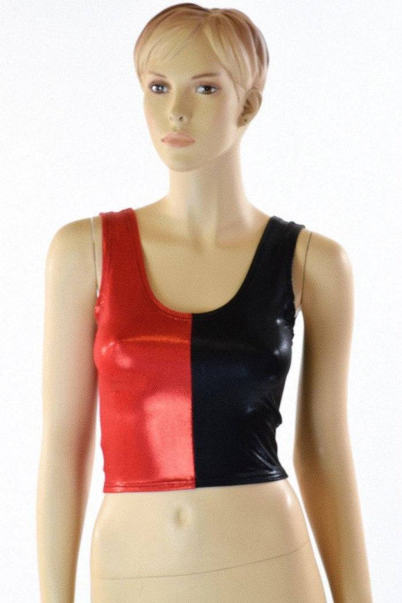Harlequin Crop Tank Top - Coquetry Clothing
