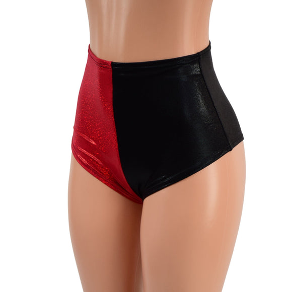 Harlequin High Waist Siren Shorts - Coquetry Clothing