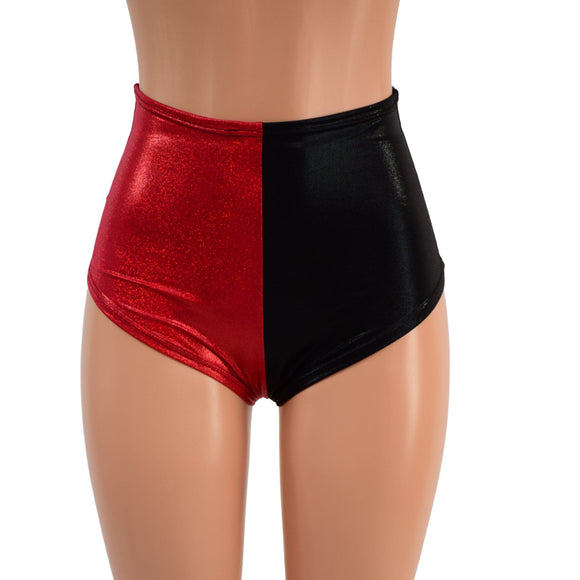 Harlequin High Waist Siren Shorts - Coquetry Clothing